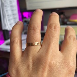 Tiffany atlas pierced ring size 7 rose gold